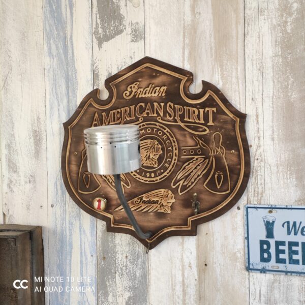 Porte casque Indian GM piston sur tige