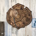 Porte casque Indian GM boule en bois