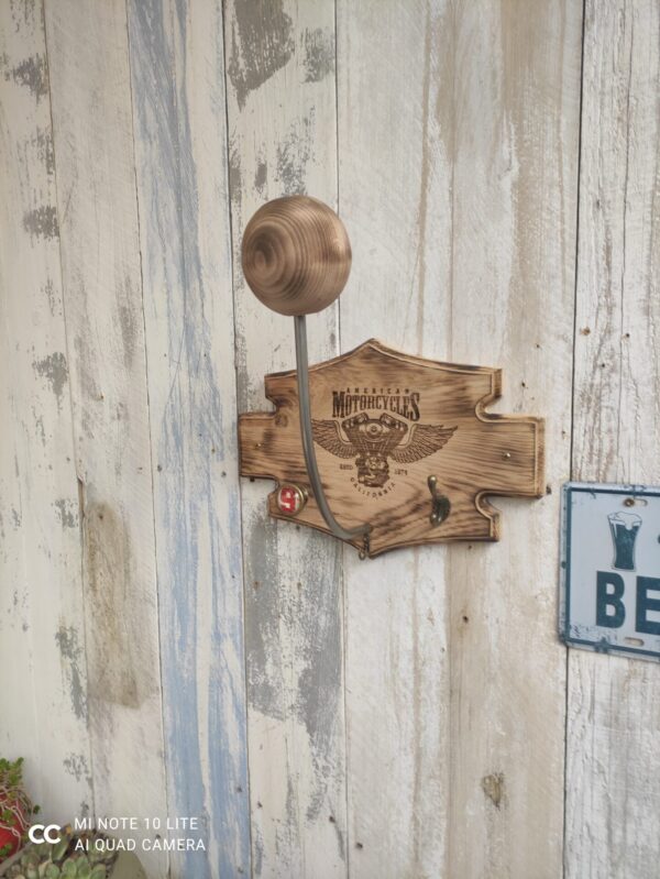 Harley V-T boule en bois