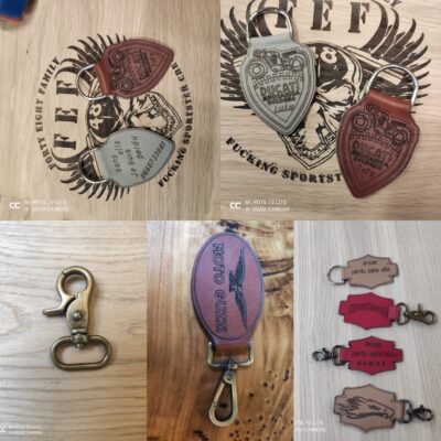 Porte clés en cuir
