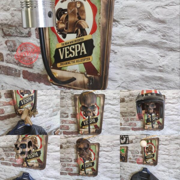 porte casque Vespa iaggio lambretta