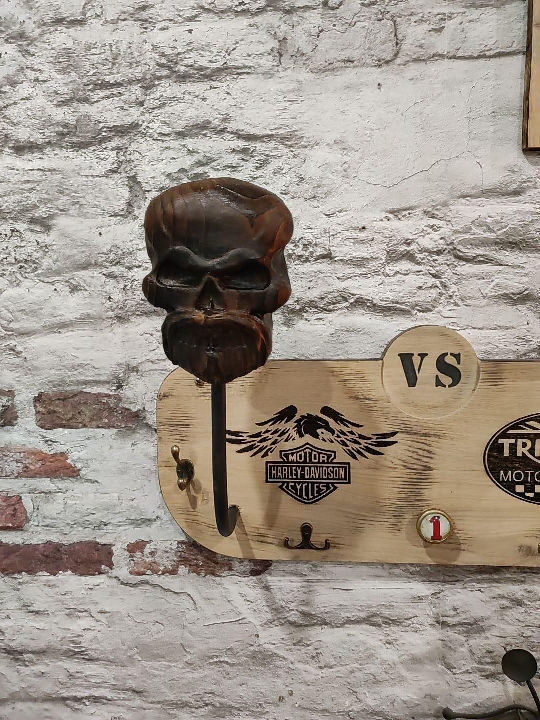Support mural de rack de casque de crâne, support de casque de