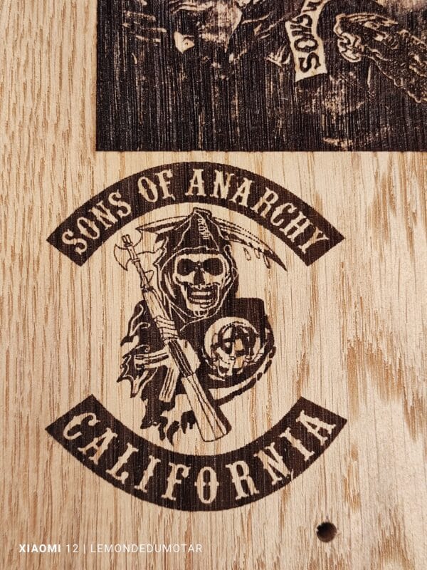 dessin représentant les personnages de la série Sons Of Anarchy
