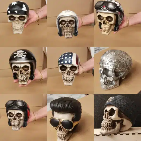 Les différente tête de mort en résine que propose notre site