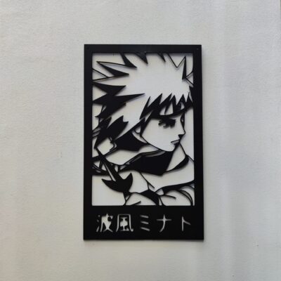 Manga décoration murale noire Naruto
