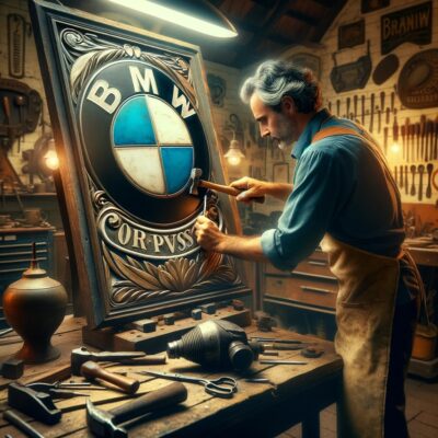Plaque Métallique BMW
