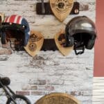 Porte casque moto pour deux