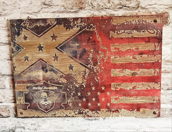 Découvrez "Esprit de Liberté", notre création murale emblématique qui fusionne l'audace du drapeau des États-Unis avec l'héritage du drapeau des confédérés.
