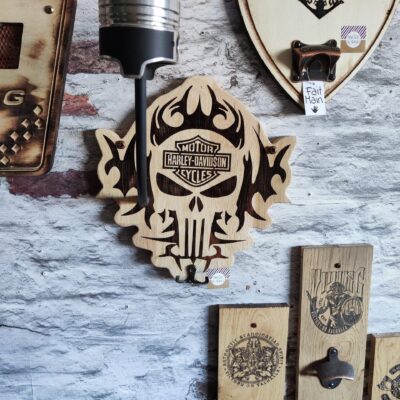 Porte casque décor SKULL Harley Davidson