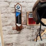 Thermomètre intérieur extérieur sur plateau en bois