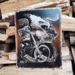 Plaque métallique USA vintage pour décoration d'intérieur