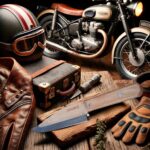 Couteau de chef Laguiole avec manche en bois de hêtre et lame en acier inoxydable, posé sur une table rustique pour illustrer son élégance et sa fonctionnalité.