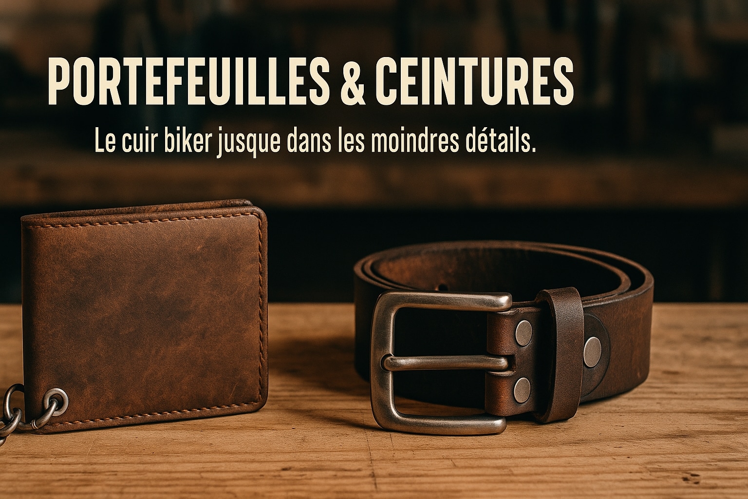 Portefeuilles et ceintures motard