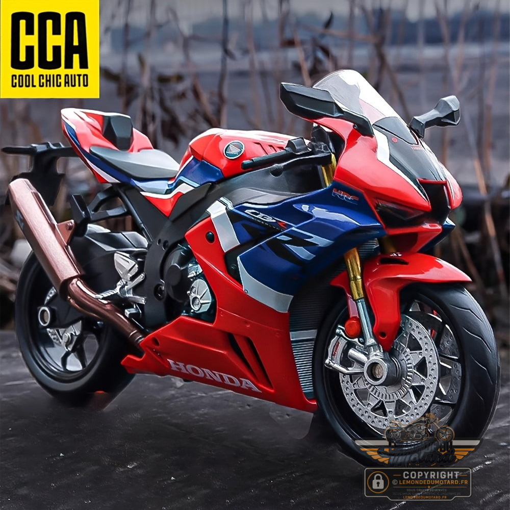 Modèle réduit moto 1:12 Honda CBR1000RR-R SP – Réplique moulée métal pour bureau, collection, ou cadeau motard