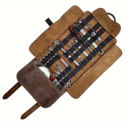 Sac à Outils pour Moto, Sacoche de Selle en Cuir PU