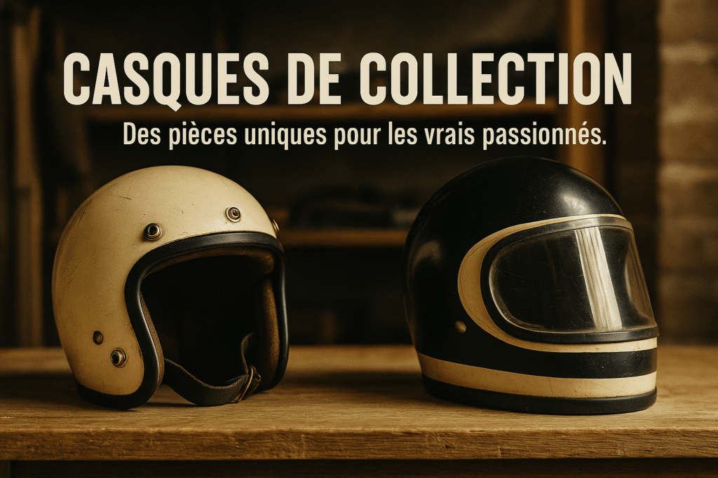 Casque vintage pour scooter et petite moto