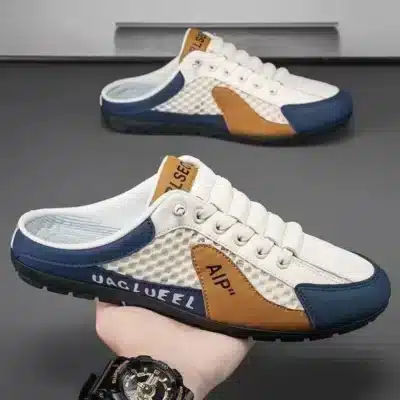 Chaussures moto décontractées été – Style demi-porteur, confort et look biker (taille 39 à 44)