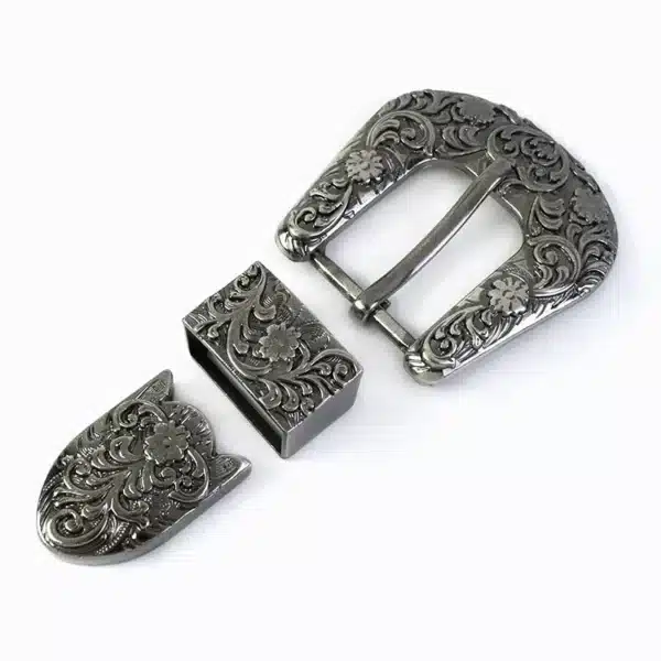 Boucle De Ceinture Vintage Espagne - Métal Massif, Homme, état Correct