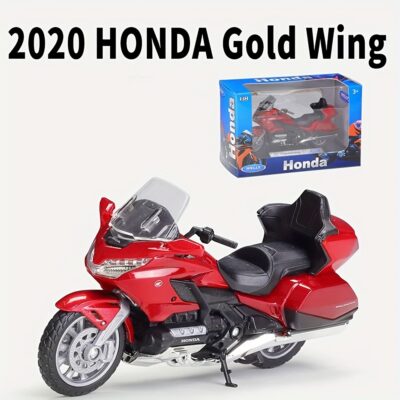 modèle moto gold wing 1:18 – réplique honda 2020 rétrofriction métal, déco ou cadeau motard