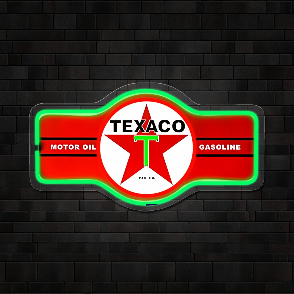 Plaque vintage Texaco, décoration Texaco, déco garage Texaco