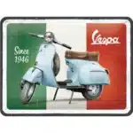 Plaque métal Vespa – Since 1946 (15 x 20 cm)