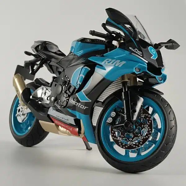 Moto miniature Yamaha YZF R1M en métal diecast échelle 1/9
