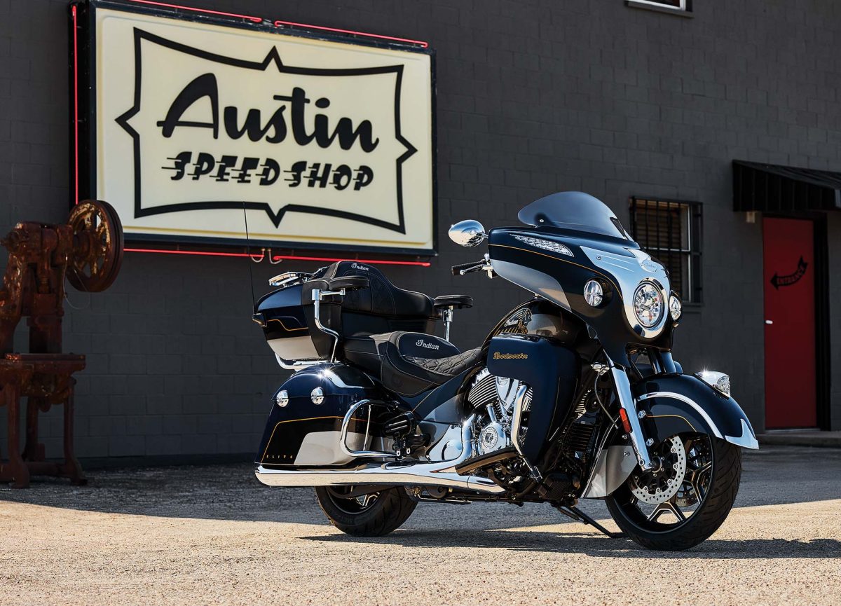 Indian Roadmaster Elite 2025 - vue 3/4 avant