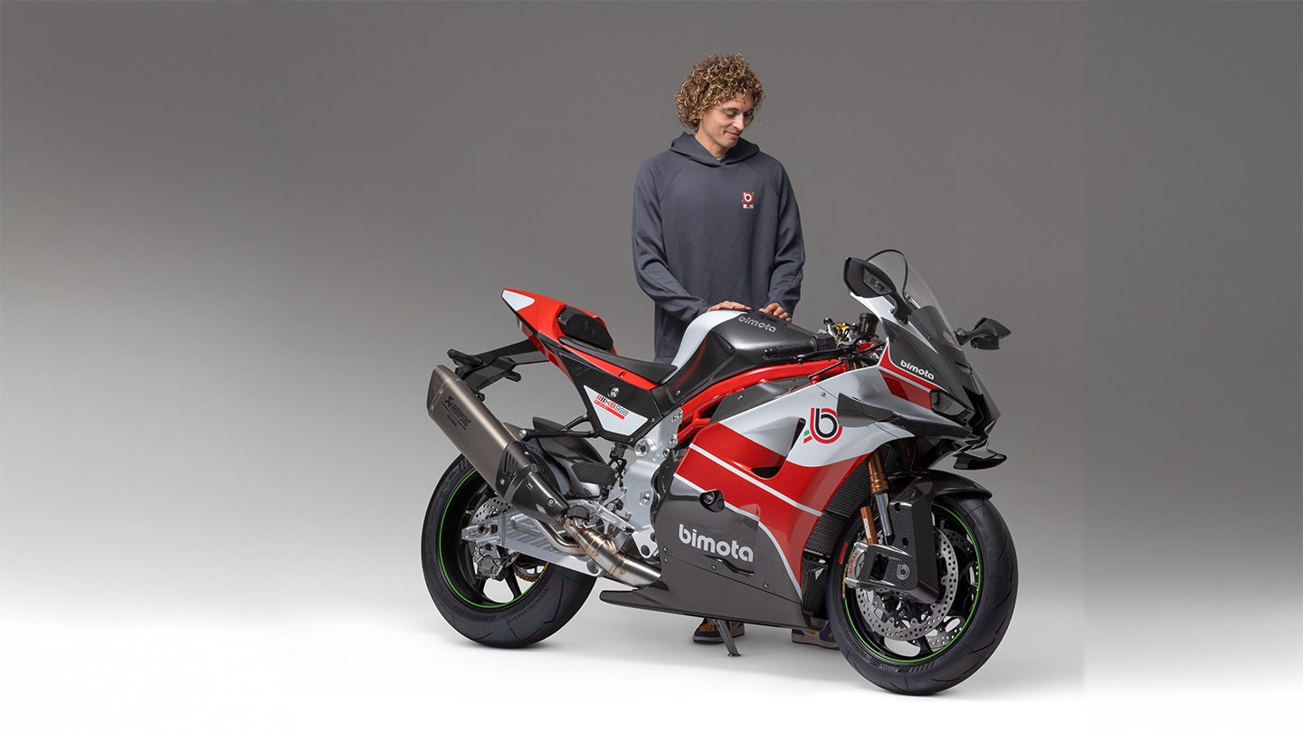 Bimota KB998 Rimini 2025 - profil gauche complet