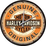 Horloge murale Harley-Davidson officielle Ø31 cm déco garage