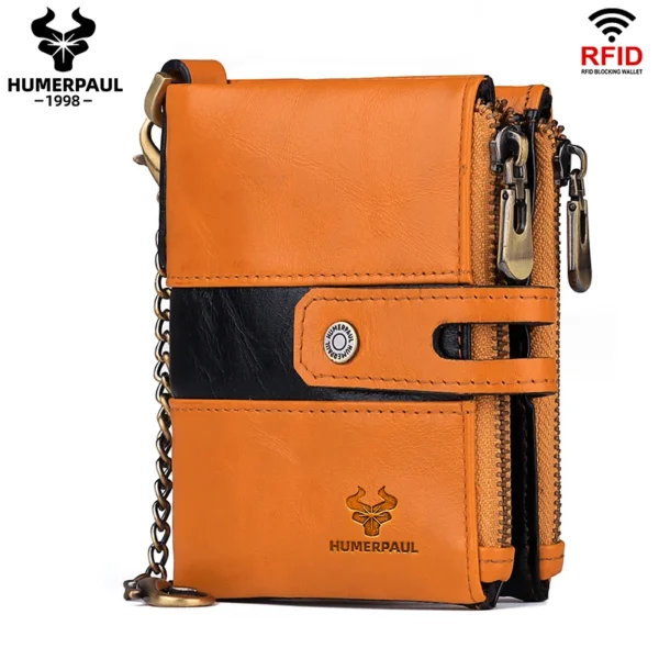 portefeuille femme motarde vintage RFID