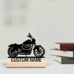 statue moto personnalisée déco motard