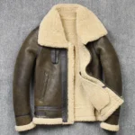 veste moto cuir aviateur B3 doublée mouton