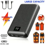 batterie-veste-chauffante USB 30000 mAh