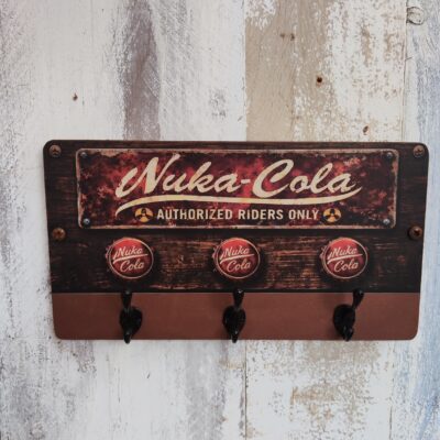 Porte manteau Fallout Nuka Cola mural 35 x 15 cm DTF UV fait main