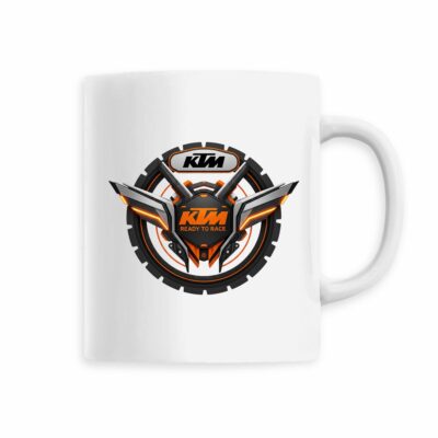 Mug KTM en céramique 330 ml avec logo revisité style racing