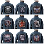 patch brodé biker pour veste moto