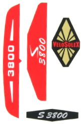 PLANCHE AUTOCOLLANT ADAPT. SOLEX VELOSOLEX SOLEX 3800