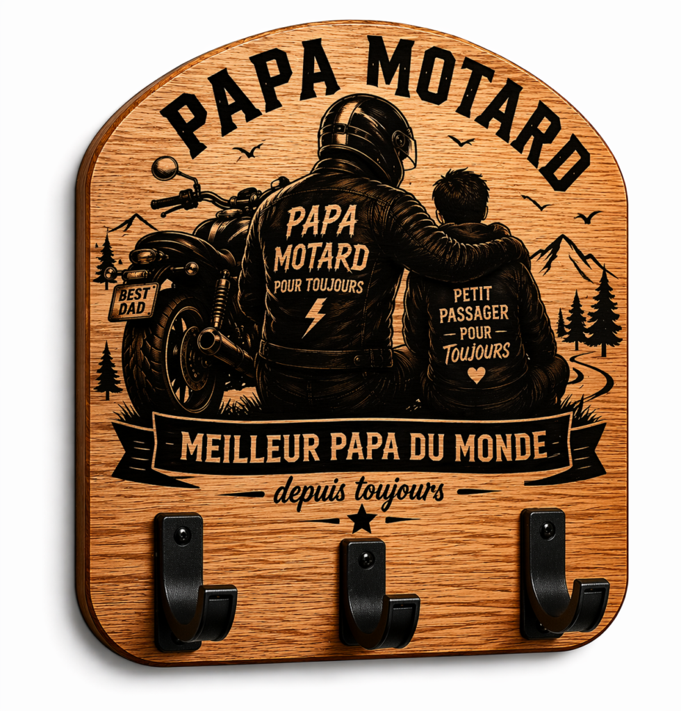 Le porte-clés mural moto simplifie le quotidien