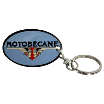 PORTE CLES EMAILLEE MOTOBECANE 55x35mm MOBY BLEU