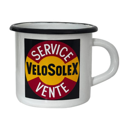 MUG EMAILLE 30cl VELOSOLEX - D.80 x H.75mm SOLEX SERVICE VENTE