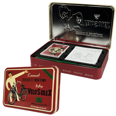 COFFRET CARTE A JOUER VELOSOLEX 2200 195x130x30mm SOLEX ROUGE