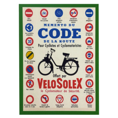 25 CARTES POSTALE VELOSOLEX CODE DE LA ROUTE SOLEX