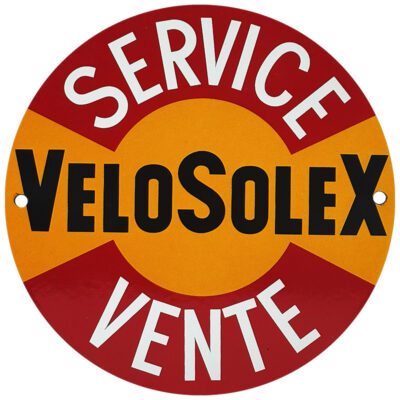 MINI-PLAQUE EMAILLEE SOLEX Diametre 150mm VELOSOLEX SERVIE VENTE