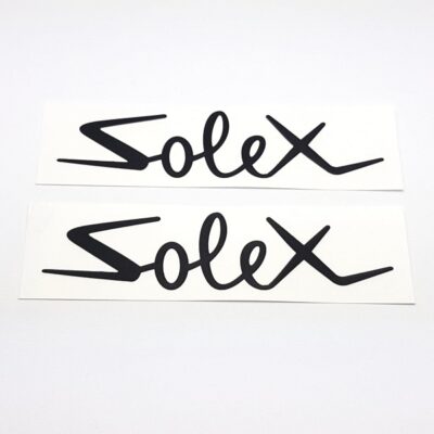 AUTOCOLLANT DE POUTRE SOLEX OFFICIEL - 2 pièces - NOIR VELOSOLEX