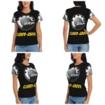 t shirt motard femme ajusté style biker été