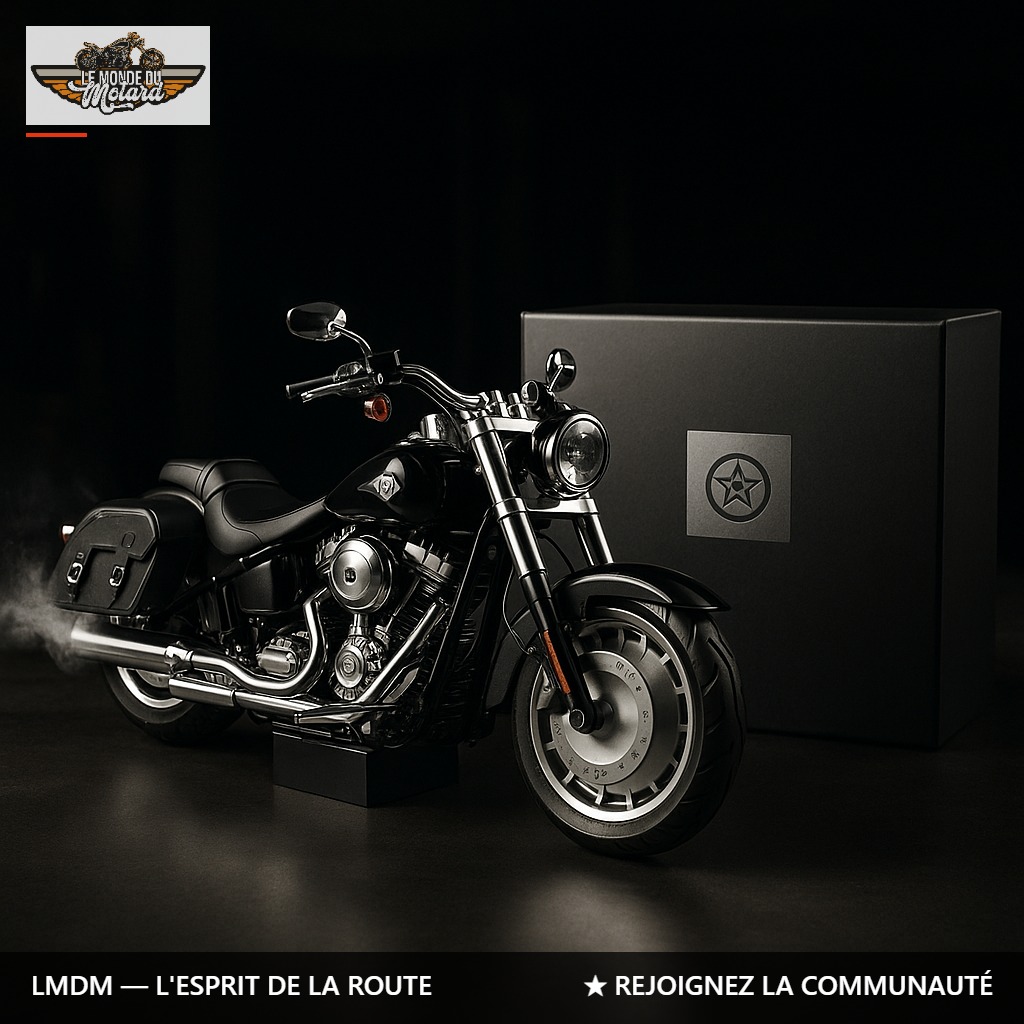 Modèle réduit Harley Davidson Softail Fat Boy 1:6 en alliage métallique avec télécommande