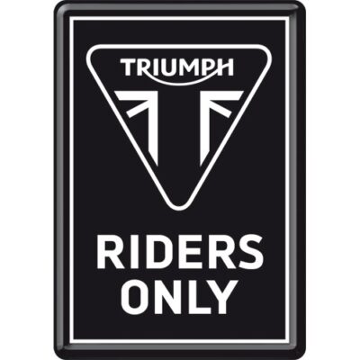 carte postale métal Triumph — LeMondeDuMotard.fr