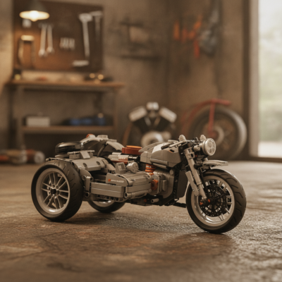 moto vintage mecha argent — LeMondeDuMotard.fr