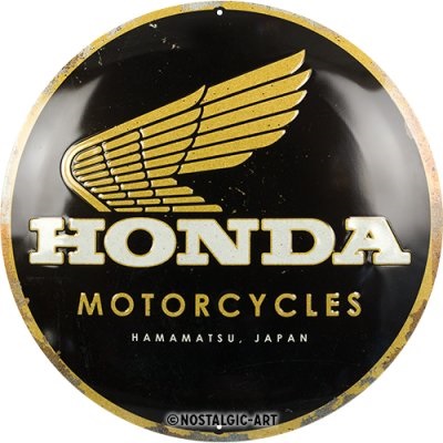 Plaque métal Honda — LeMondeDuMotard.fr
