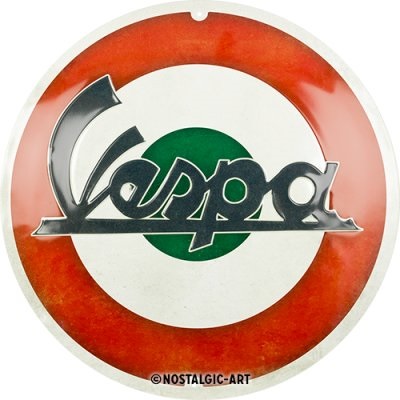 plaque métal Vespa — LeMondeDuMotard.fr